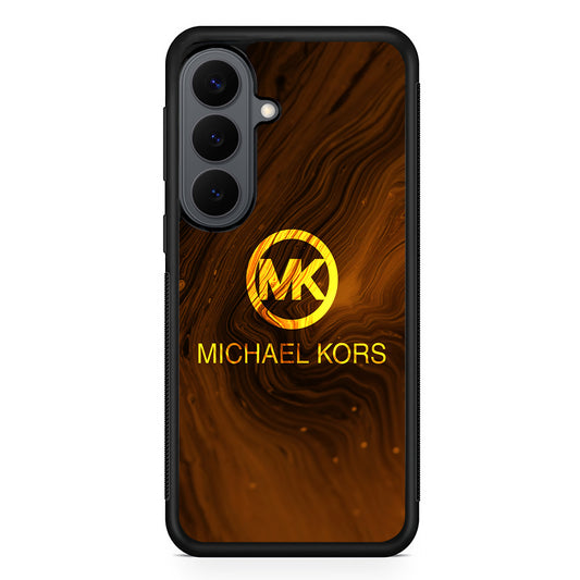 Michael Kors Brown Abstract Samsung Galaxy S26 Plus Case | Slim Rubber Case for Samsung Galaxy S26 Plus