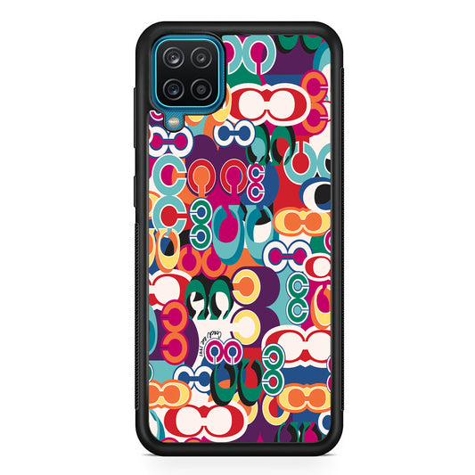 Coach Colorful Samsung Galaxy A12 Case | Slim Rubber Case for Samsung Galaxy A12