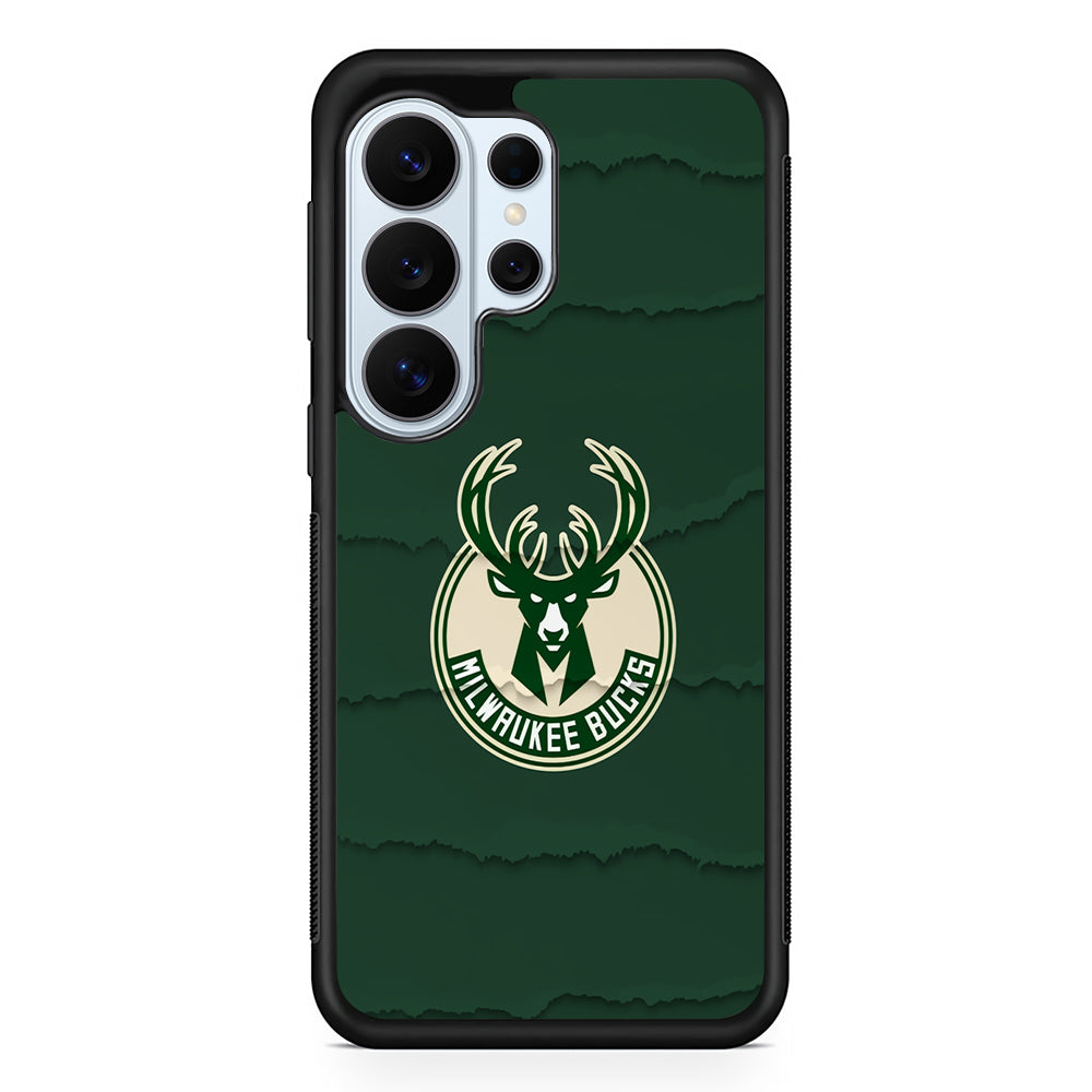 Milwaukee Bucks Logo Samsung Galaxy S26 Ultra Case | Protective Phone Cover