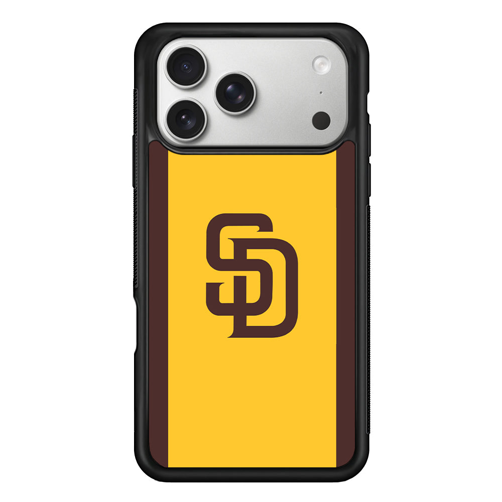 San Diego Padres Logo iPhone 17 Pro Case | Slim Rubber Case for iPhone 17 Pro