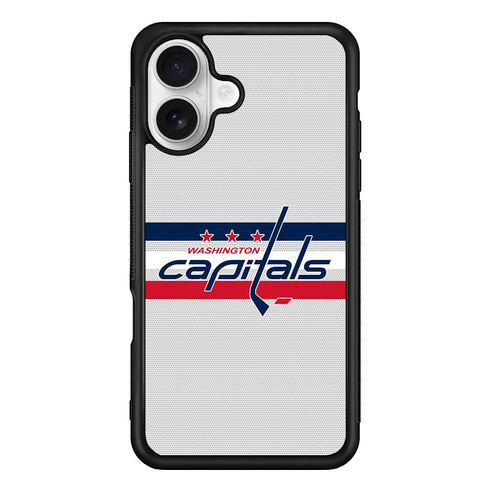 Washington Capitals Logo iPhone 16 Plus Case | Durable Protective Rubber Cover