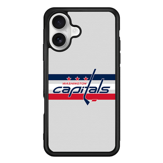 Washington Capitals Logo iPhone 16 Plus Case | Durable Protective Rubber Cover
