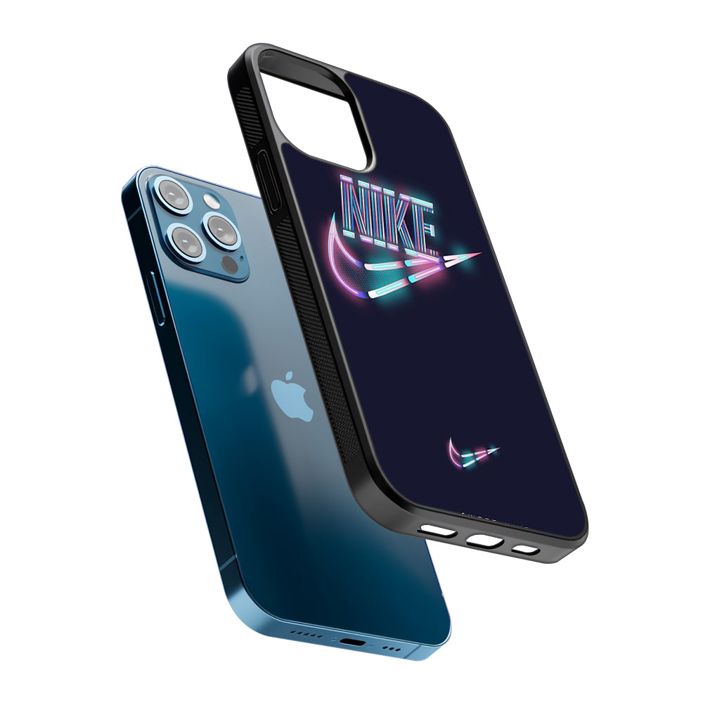 Nike Glowing 2D Rubber Phone Case | Slim Protective Phone Case