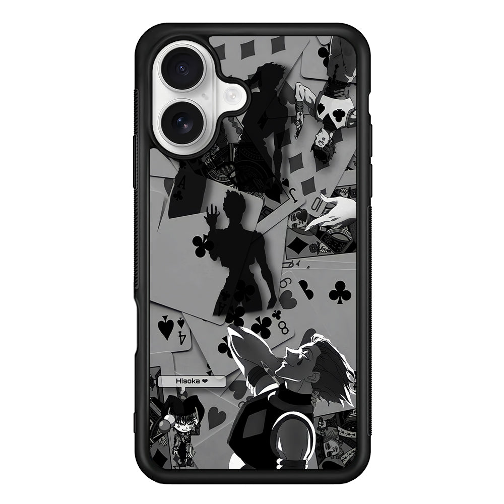 Hisoka Hunter x Hunter Playing Card iPhone 16 Plus Case | Durable Protective Rubber Cover