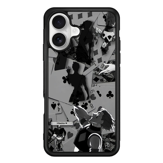 Hisoka Hunter x Hunter Playing Card iPhone 16 Plus Case | Durable Protective Rubber Cover