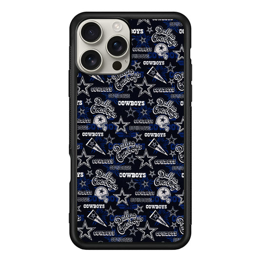 Dallas Cowboys Pattern iPhone 16 Pro Max Case | Stylish Protective Case for iPhone 16 Pro Max