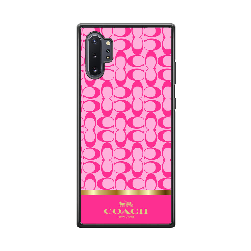 Coach Pink Pattern Samsung Galaxy Note 10 Plus Case | Slim Rubber Case for Samsung Galaxy Note 10 Plus