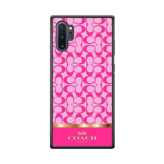 Coach Pink Pattern Samsung Galaxy Note 10 Plus Case | Slim Rubber Case for Samsung Galaxy Note 10 Plus
