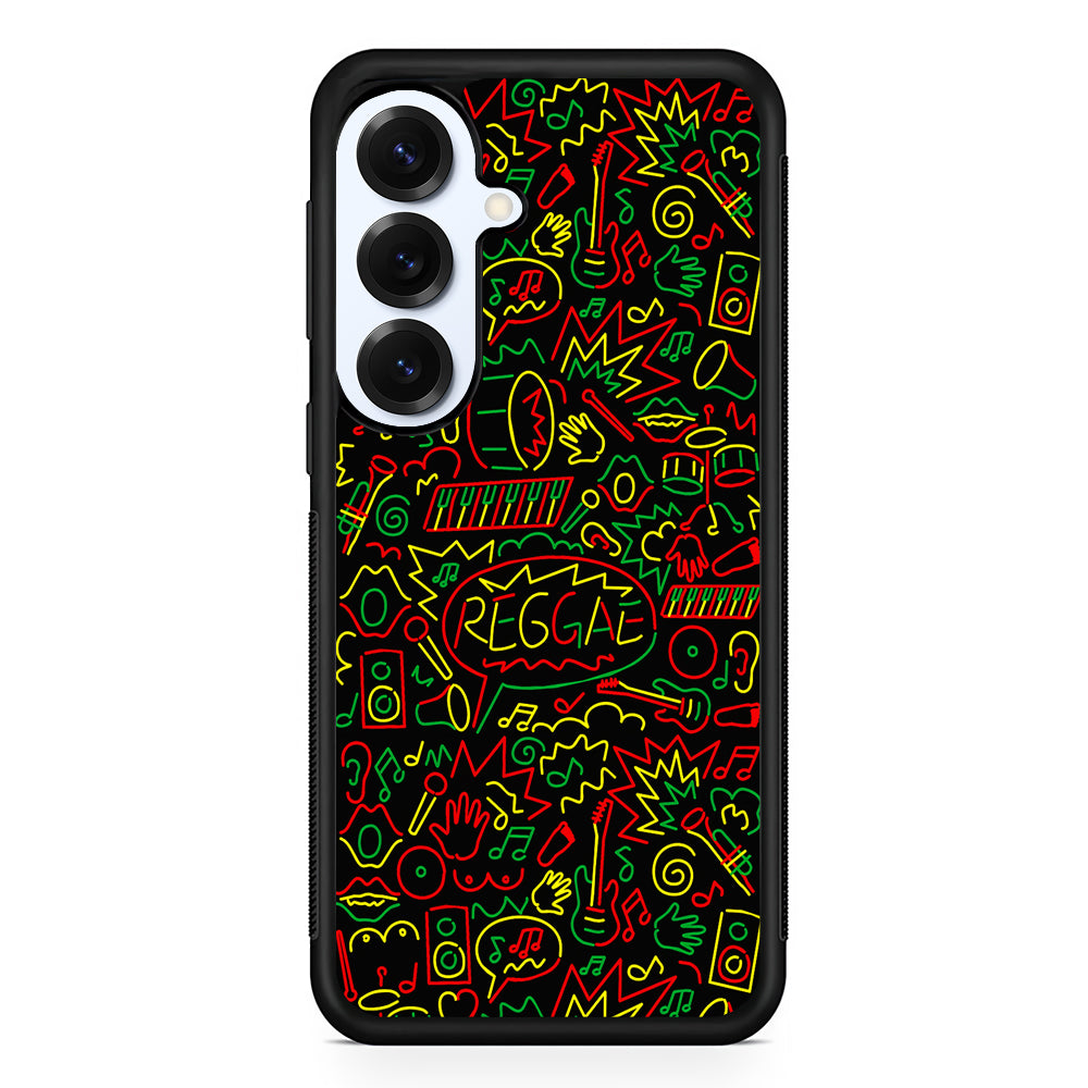 Reggae Music Rasta Art Samsung Galaxy S25 Plus Case | Slim Rubber Cover for Samsung Galaxy S25 Plus