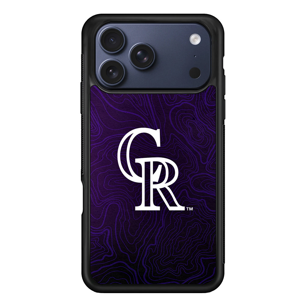 Colorado Rockies Abstract iPhone 17 Pro Max Case | Slim Protective Cover for iPhone 17 Pro Max