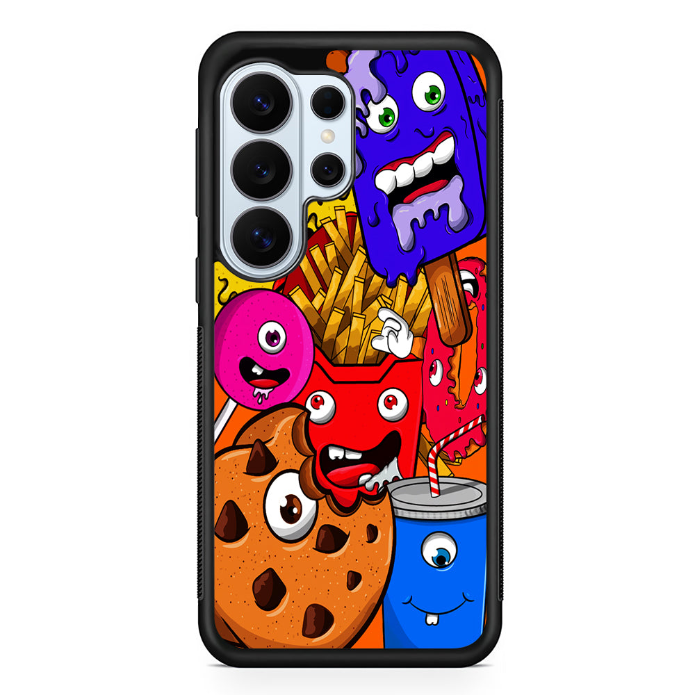 Unhealthy Food Monsters Samsung Galaxy S26 Ultra Case | Protective Phone Cover