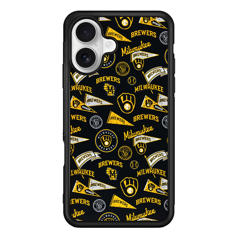 Milwaukee Brewers Vintage iPhone 16 Plus Case | Durable Protective Rubber Cover