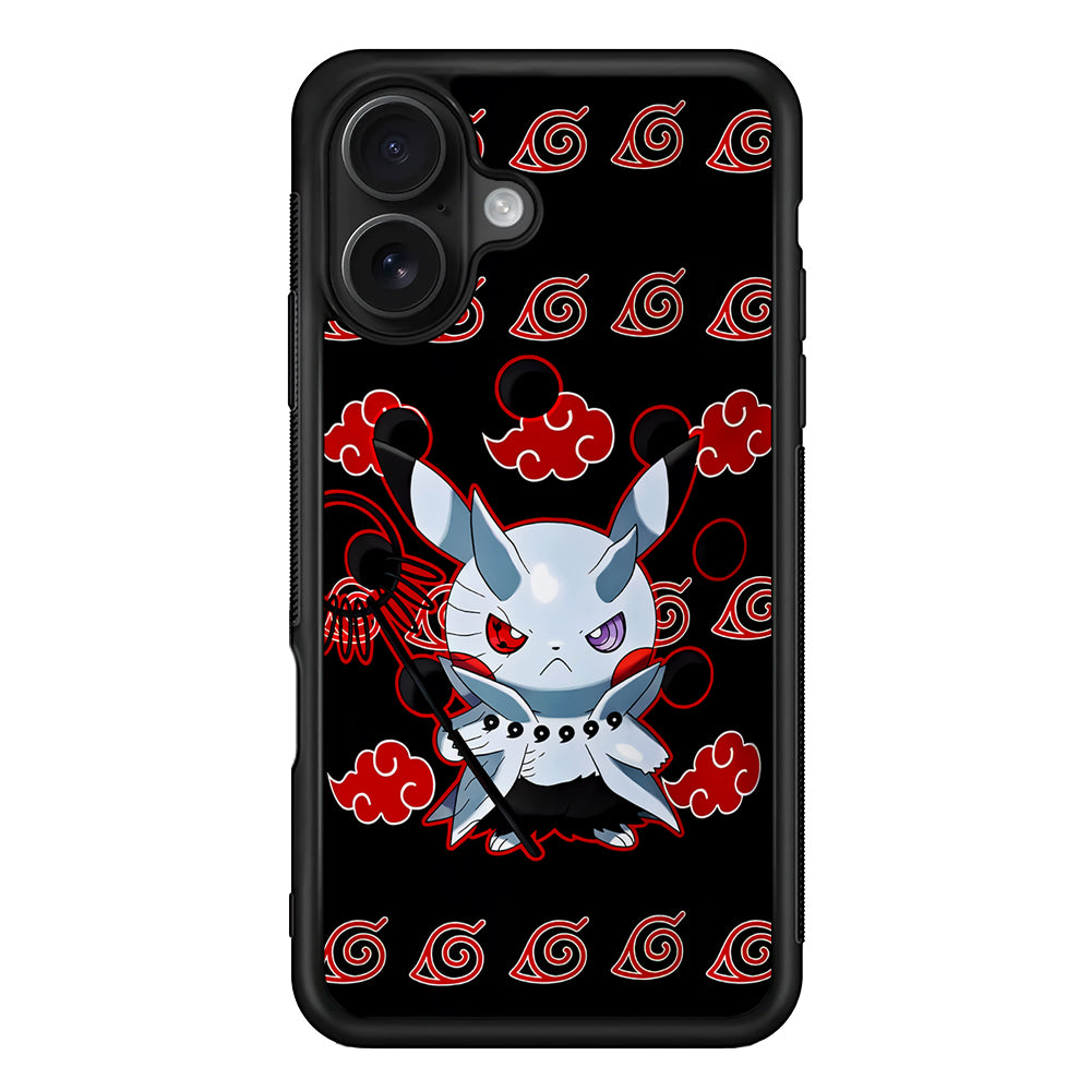 Akatsuki Pikachu Pokemon iPhone 16 Case - Oxvistore