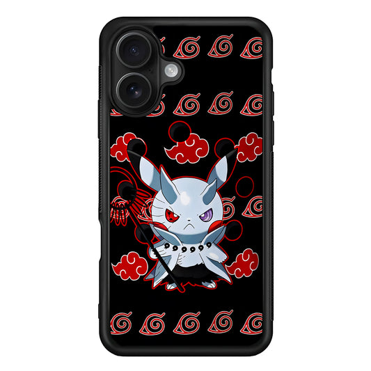 Akatsuki Pikachu Pokemon iPhone 16 Case - Oxvistore