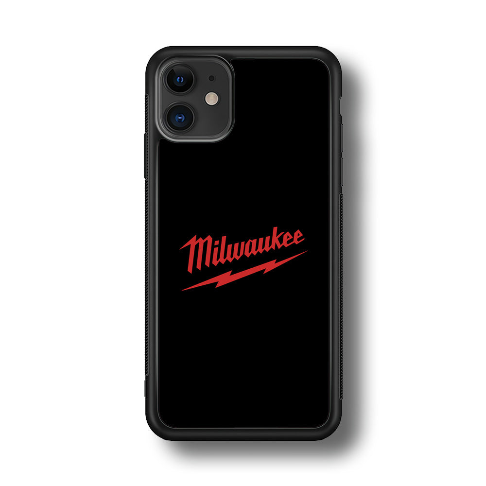 Milwaukee Tool Black Background iPhone 11 Case | Slim Rubber Case for iPhone 11