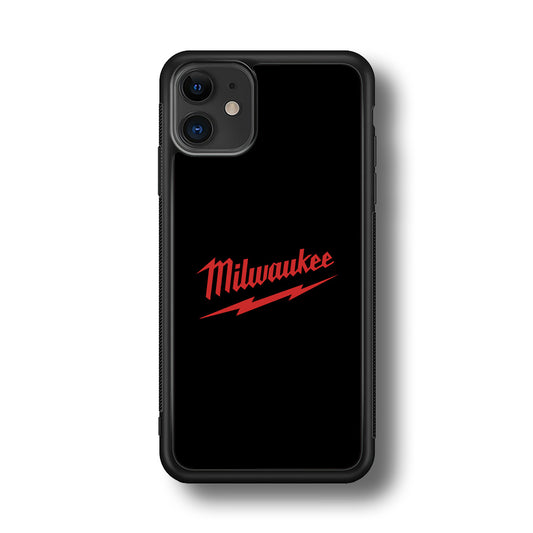 Milwaukee Tool Black Background iPhone 11 Case | Slim Rubber Case for iPhone 11