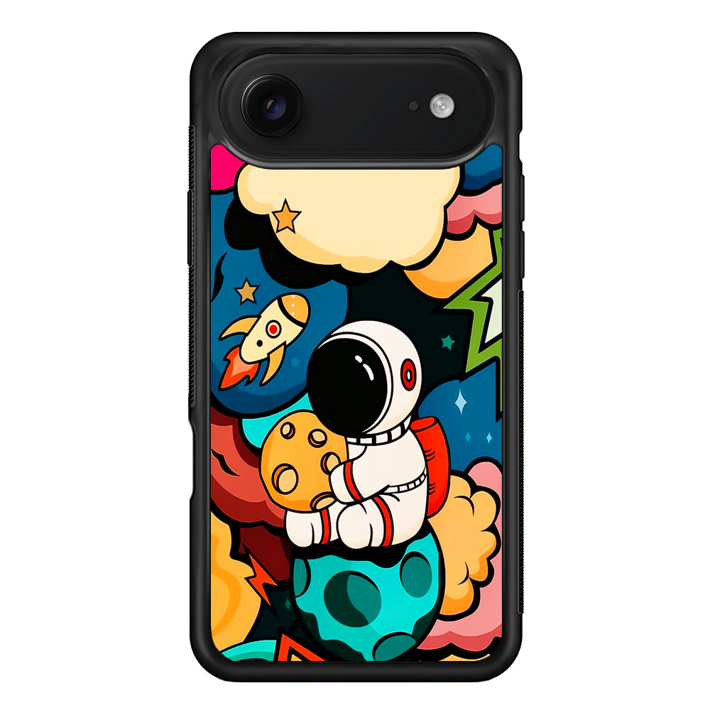 Cute Astronaut Hug The Planet iPhone 17 Air Case | Protective Case for iPhone 17 Air