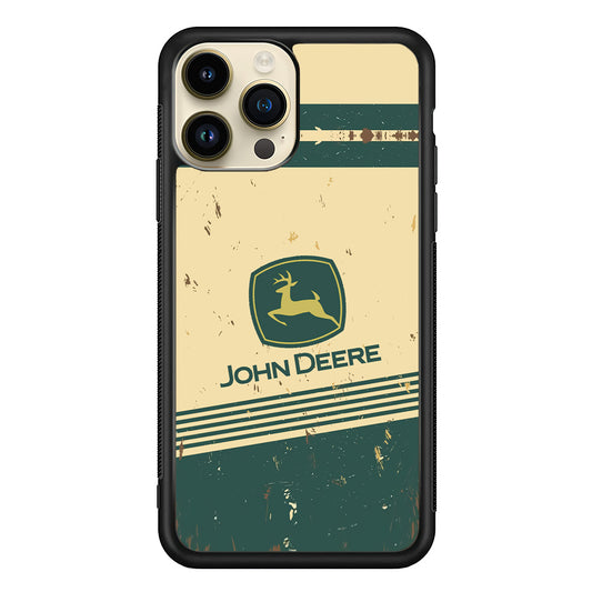 John Deere Retro Plaque iPhone 14 Pro Case | Slim Rubber Case for iPhone 14 Pro