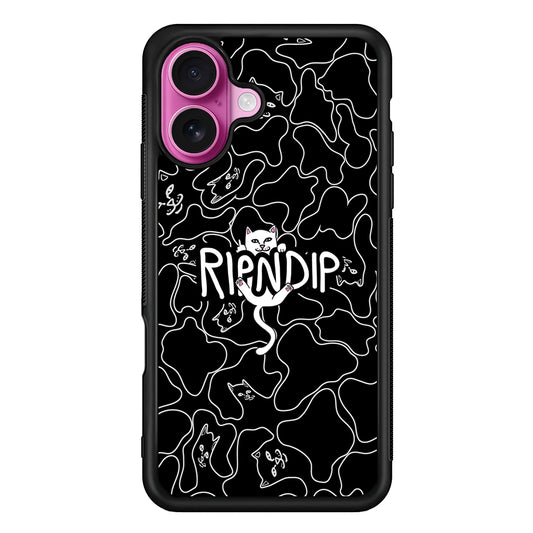Rip N Dip Black Camo iPhone 17 Case | Slim Rubber Case for iPhone 17