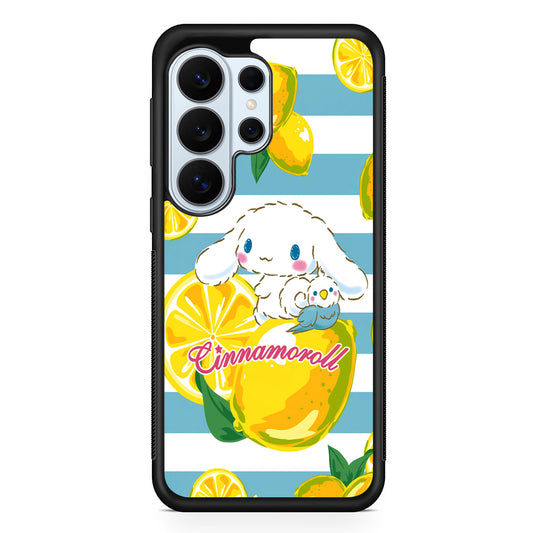 Cinnamoroll Lemons Blue Stripe Samsung Galaxy S26 Ultra Case | Protective Phone Cover