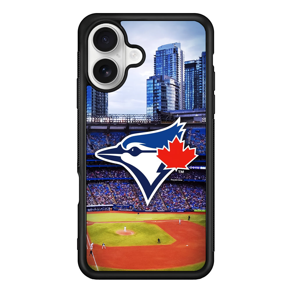 Toronto Blue Jays Stadium iPhone 16 Plus Case | Durable Protective Rubber Cover