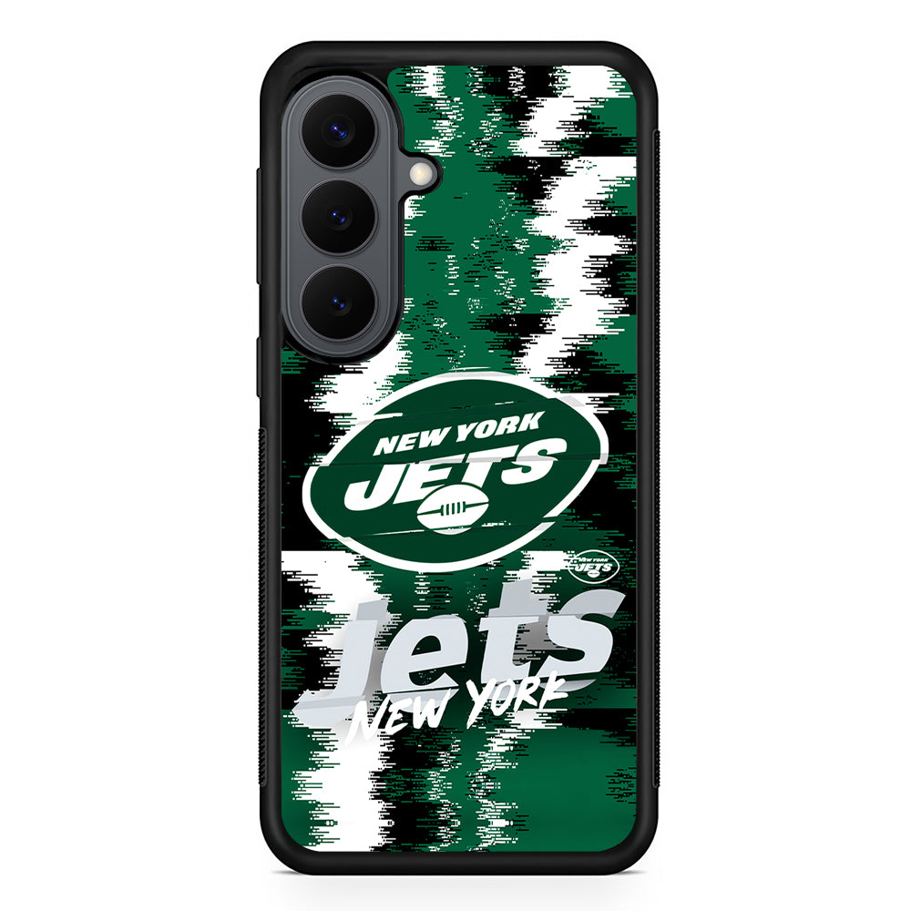 New York Jets Abstract Color Samsung Galaxy S26 Plus Case | Slim Rubber Case for Samsung Galaxy S26 Plus