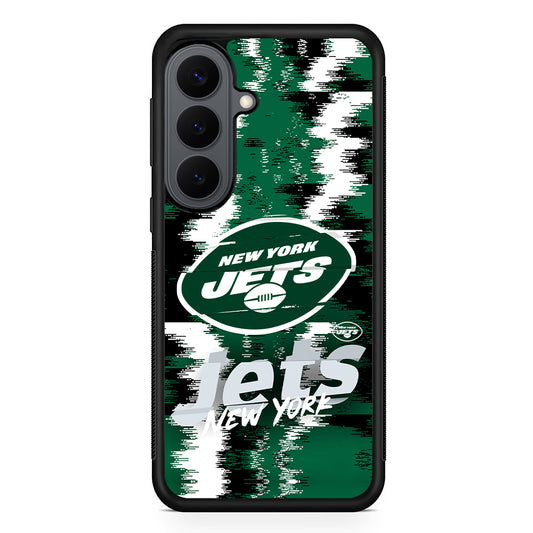 New York Jets Abstract Color Samsung Galaxy S26 Plus Case | Slim Rubber Case for Samsung Galaxy S26 Plus