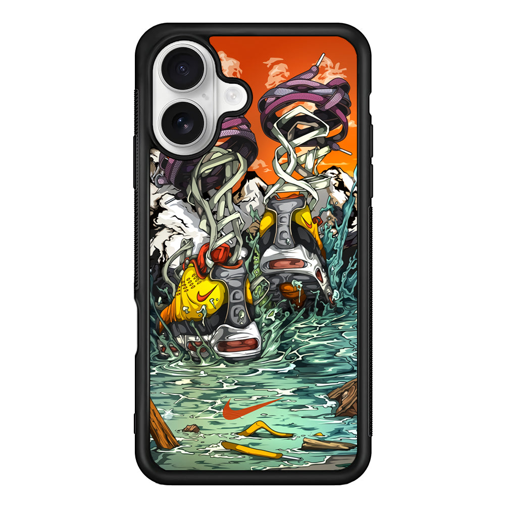 Nike Form of Art Noise iPhone 16 Plus Case – Slim Fit Protective Phone Case