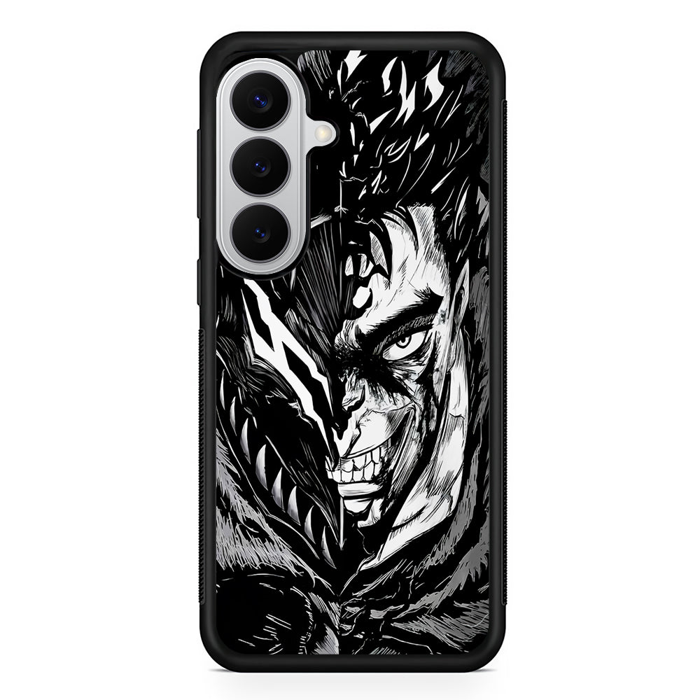 Guts Berserk Black Swordsman Samsung Galaxy S26 Case | Protective Rubber Cover
