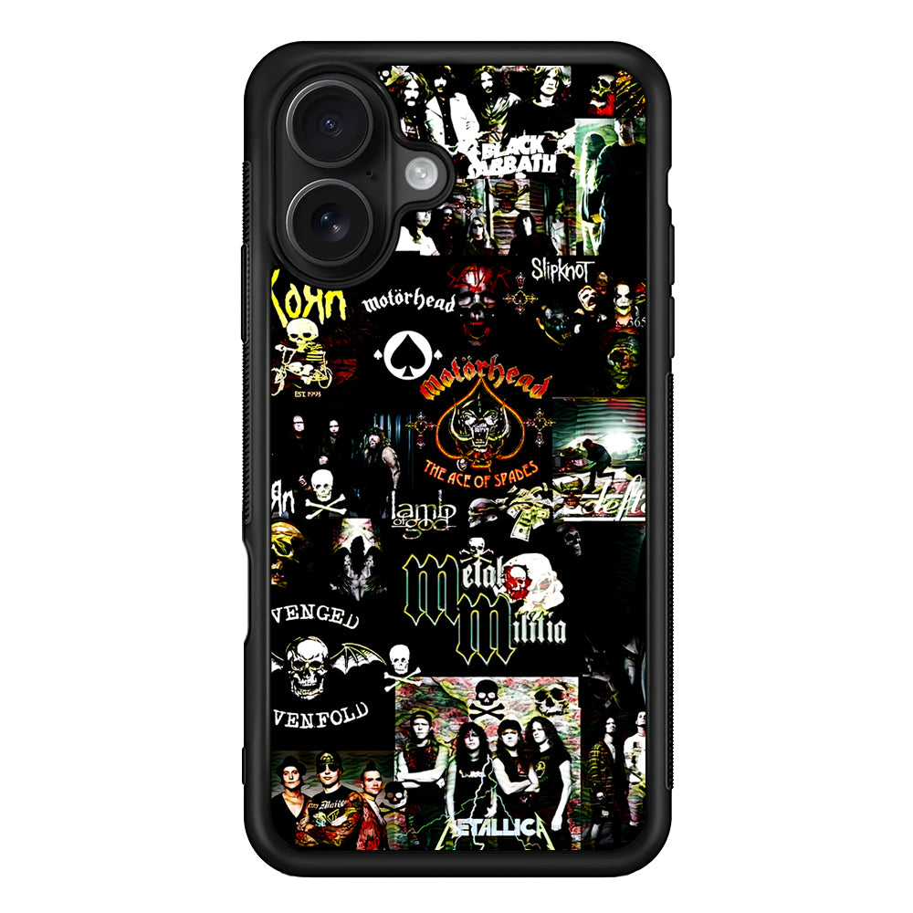 Heavy Metal Band Collection iPhone 16 Case - Oxvistore
