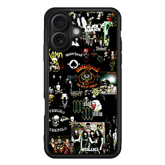 Heavy Metal Band Collection iPhone 16 Case - Oxvistore