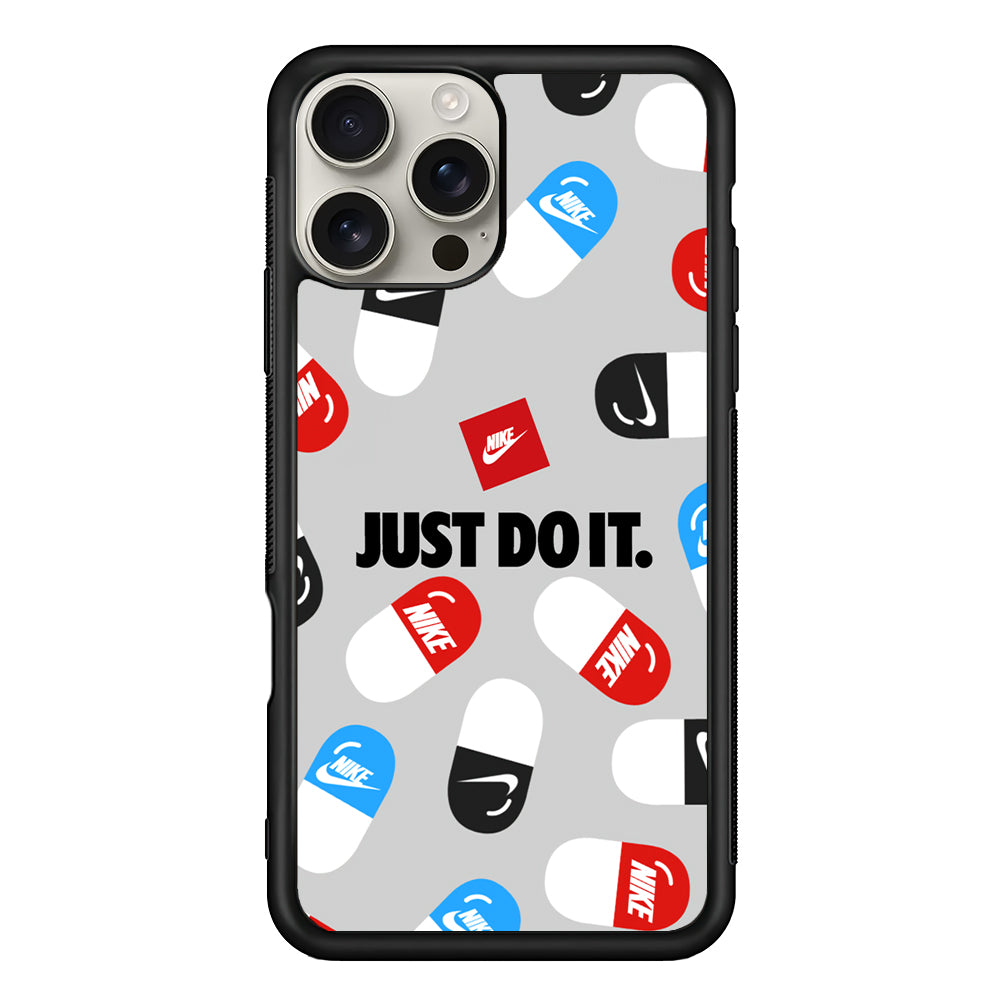 Nike Chill Pill Patern iPhone 16 Pro Max Case | Durable Everyday Protective Cover