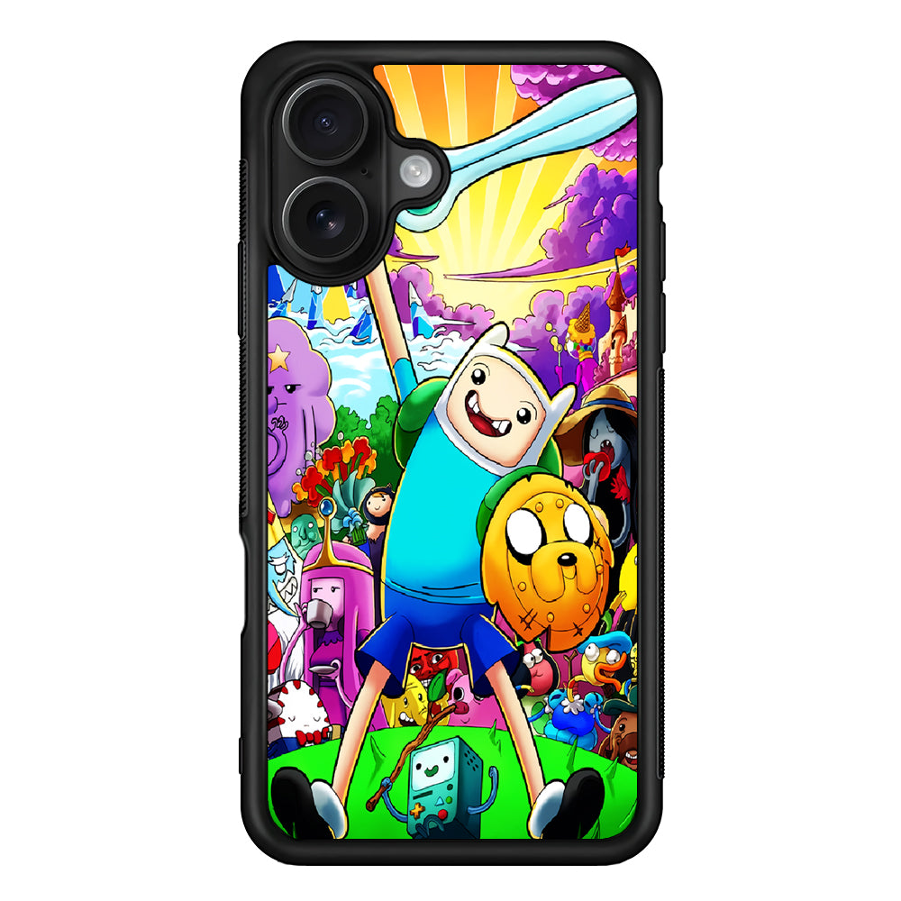 Adventure Time Poster Colorfull iPhone 16 Case - Oxvistore