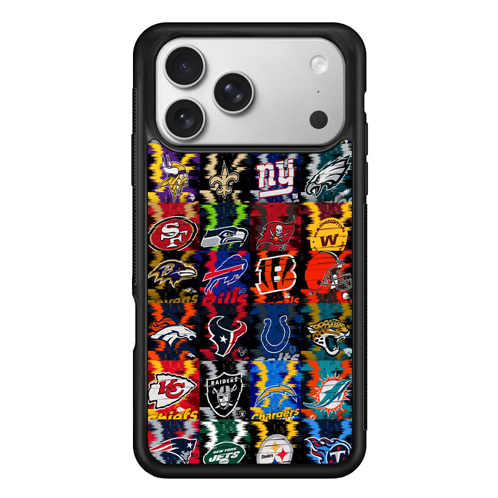 NFL Teams Collection iPhone 17 Pro Case | Slim Rubber Case for iPhone 17 Pro