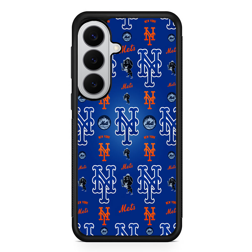 New York Mets Logo Samsung Galaxy S26 Case | Protective Rubber Cover