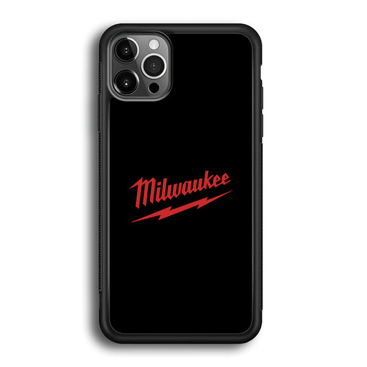 Milwaukee Tool Black Background iPhone 12 Pro Max Case | Slim Rubber Case for iPhone 12 Pro Max