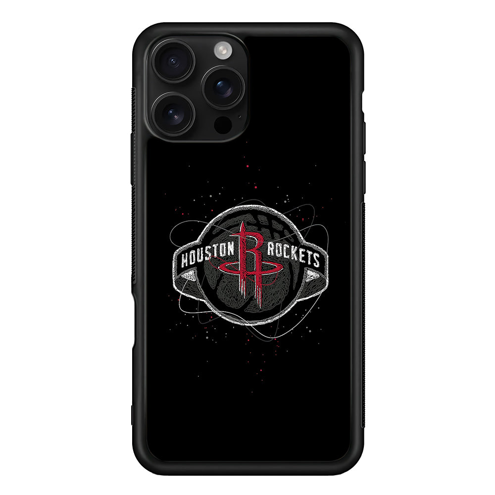 Houston Rockets Abstract iPhone 16 Pro Case | Durable Protective Case for iPhone 16 Pro