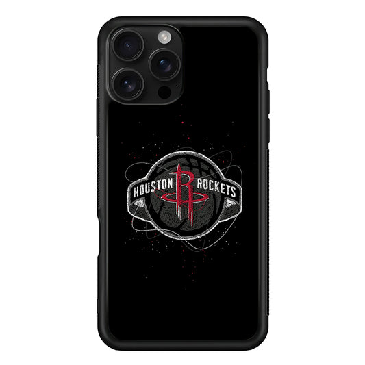 Houston Rockets Abstract iPhone 16 Pro Case | Durable Protective Case for iPhone 16 Pro