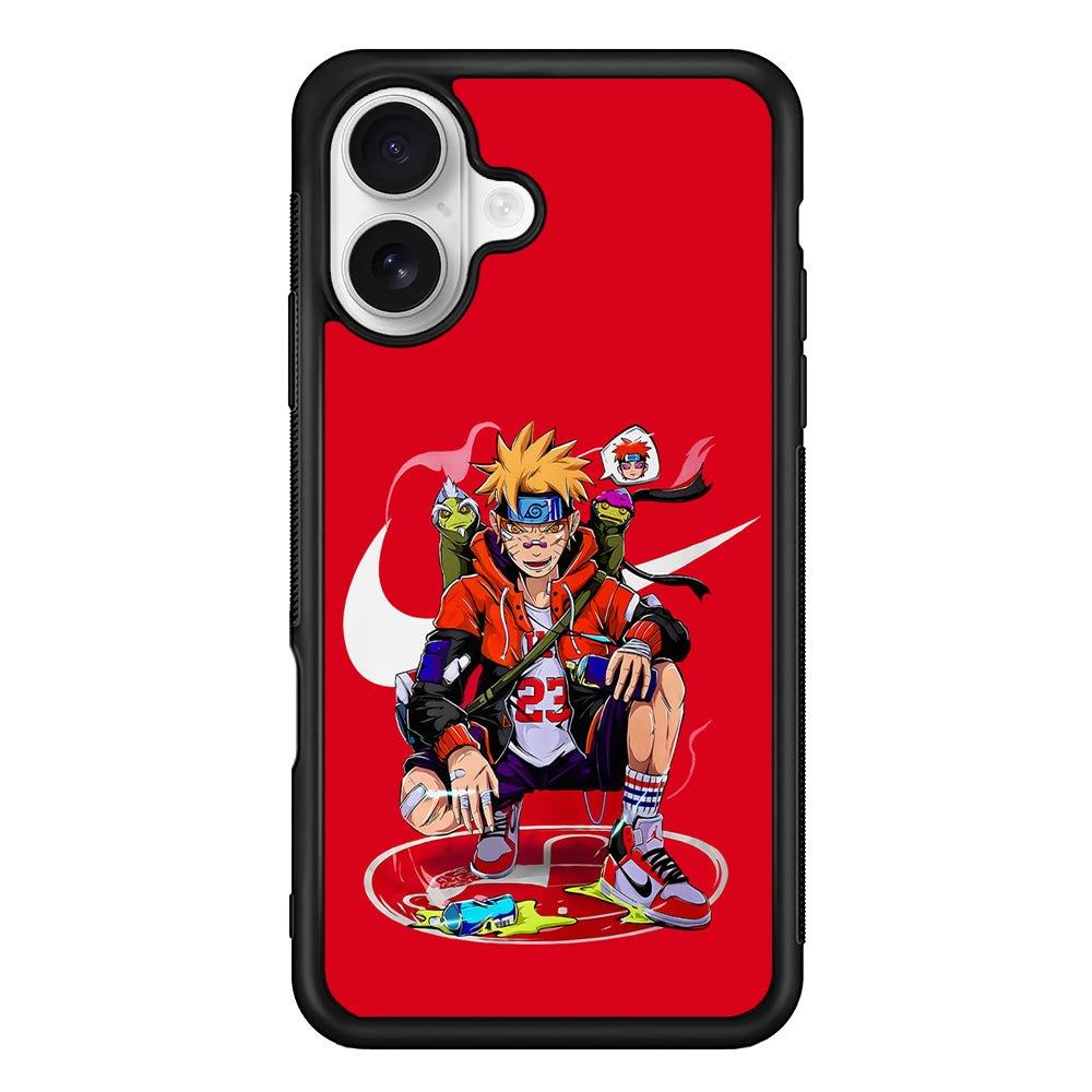Nike Naruto Uzumaki Hypebeast iPhone 16 Plus Case – Slim Fit Protective Phone Case