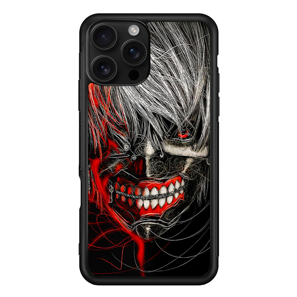 Ken Kaneki Tokyo Ghoul Art iPhone 16 Pro Case | Durable Protective Case for iPhone 16 Pro