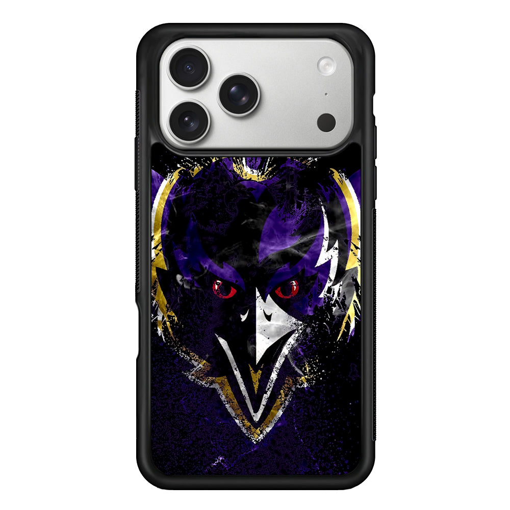 Baltimore Ravens Logo iPhone 17 Pro Case | Slim Rubber Case for iPhone 17 Pro