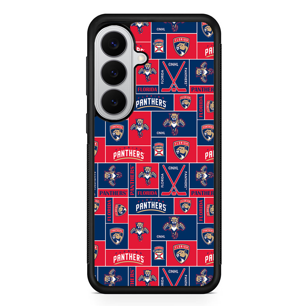 Florida Panthers Pattern Samsung Galaxy S26 Case | Protective Rubber Cover