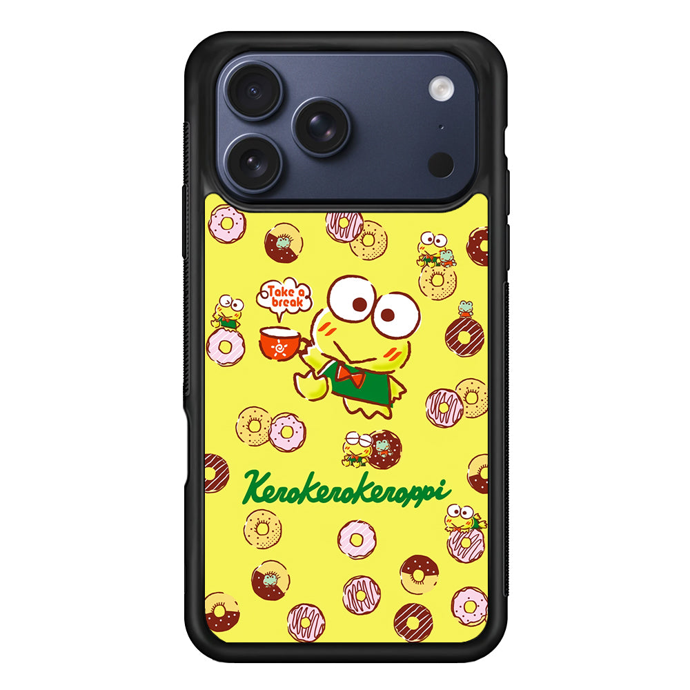Kerokerokeroppi Take a Break iPhone 17 Pro Max Case | Slim Protective Cover for iPhone 17 Pro Max