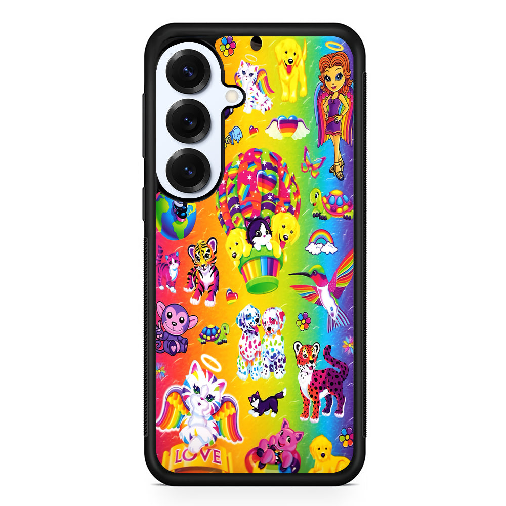 Cute Animal Cartoon Rainbow Pattern Samsung Galaxy S25 Plus Case | Slim Rubber Cover for Samsung Galaxy S25 Plus