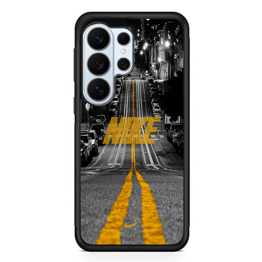 Nike Night Yellow Flames Samsung Galaxy S26 Ultra Case | Protective Phone Cover