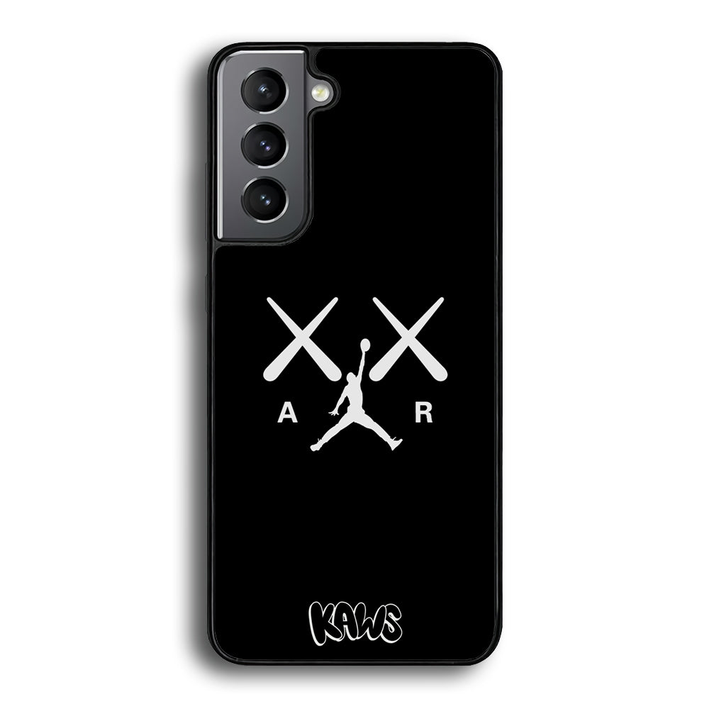 Kaws Air Jordan Midnight Black Samsung Galaxy S21 Plus Case | Slim Rubber Case for Samsung Galaxy S21 Plus