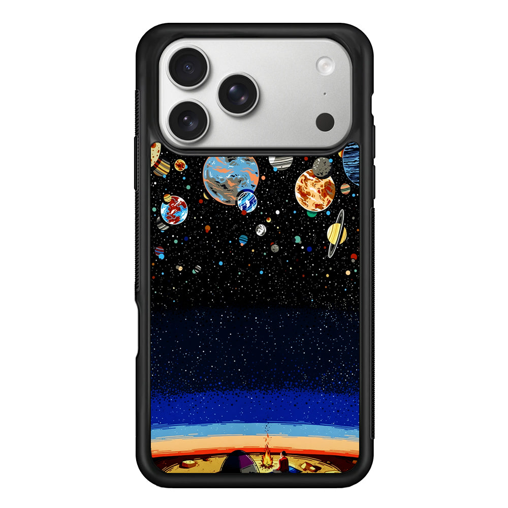 Star Night Camping iPhone 17 Pro Case | Slim Rubber Case for iPhone 17 Pro