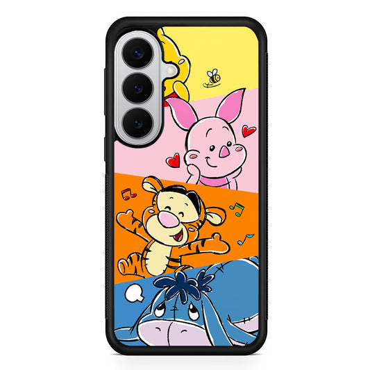 Winnie The Pooh Baby Character Samsung Galaxy S26 Case | Protective Rubber Cover
