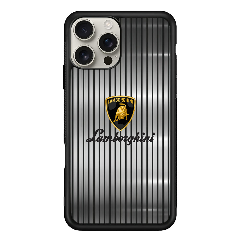 Lamborghini Luxury Curtains iPhone 16 Pro Max Case | Durable Everyday Protective Cover