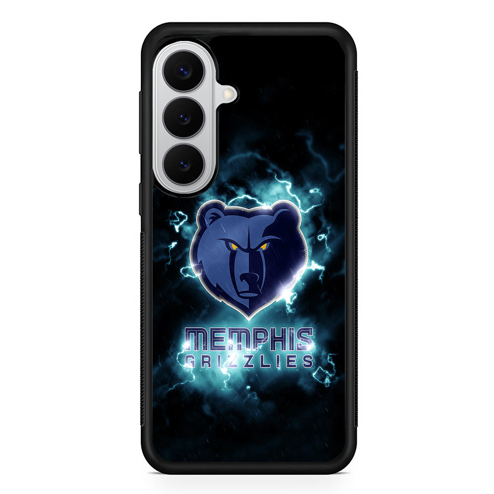 Memphis Grizzlies Lightning Samsung Galaxy S26 Case | Protective Rubber Cover